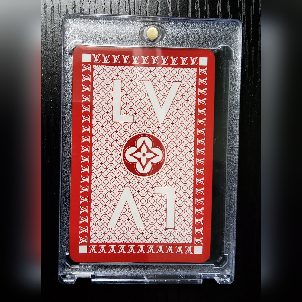 Louis Vuitton Playing Card LV 8 of Clubs ♣️ In Display Acrylic Case
